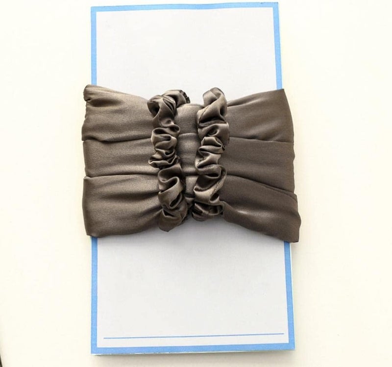 كلاراكو طوق رأس لتجعيد الشعر بدون حرارة، أداة تجعيد الشعر الحريرية بدون حرارة للشعر الطويل، مناسبة للنوم طوال الليل باللون الرمادي - Image 2