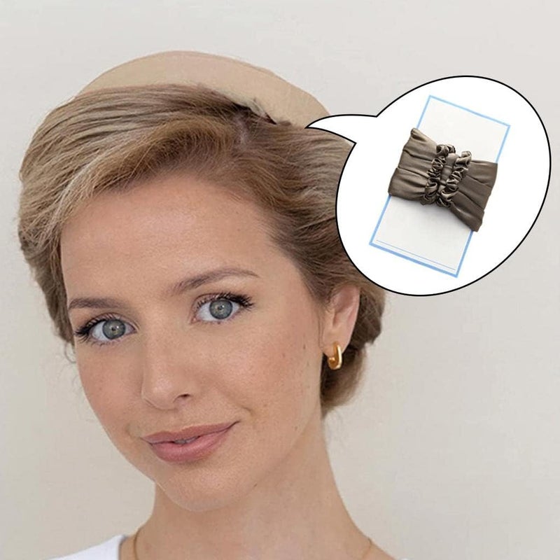 كلاراكو طوق رأس لتجعيد الشعر بدون حرارة، أداة تجعيد الشعر الحريرية بدون حرارة للشعر الطويل، مناسبة للنوم طوال الليل باللون الرمادي - Image 1