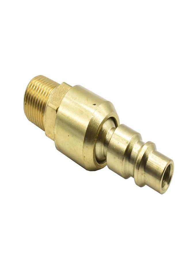 Interstate Pneumatics CPHS661 3/8 Inch Industrial Steel Swivel Plug 3/8 Inch Male NPT-Pack of 2 - Image 1