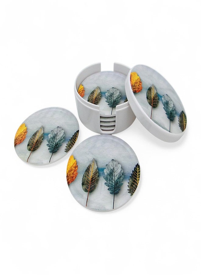 SUPERWARE | Food Grade Melamine | Coaster Set - Autumn (8 Pcs.) | Serveware, Tableware, Stain Free, Glazed Finish - Image 3