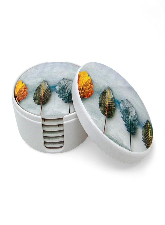 SUPERWARE | Food Grade Melamine | Coaster Set - Autumn (8 Pcs.) | Serveware, Tableware, Stain Free, Glazed Finish - Image 1