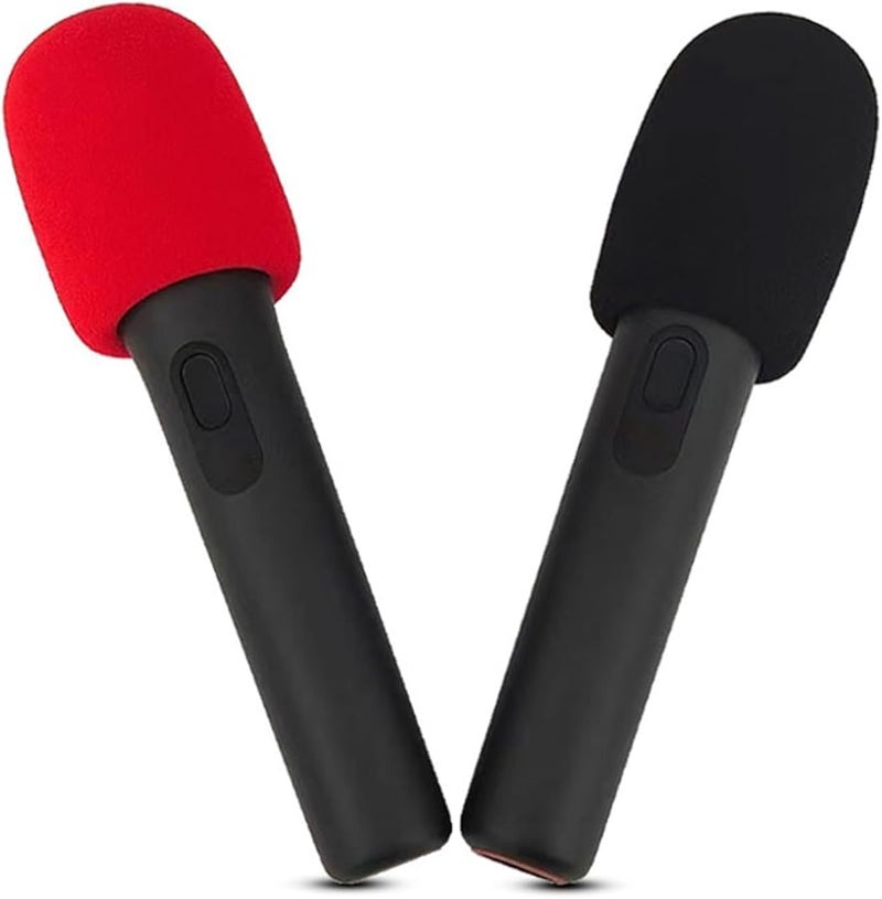 Black and Red Detachable Microphone Windscreen Sponge Cover for Encore2 Mic Vocal Protection Streaming - Image 3