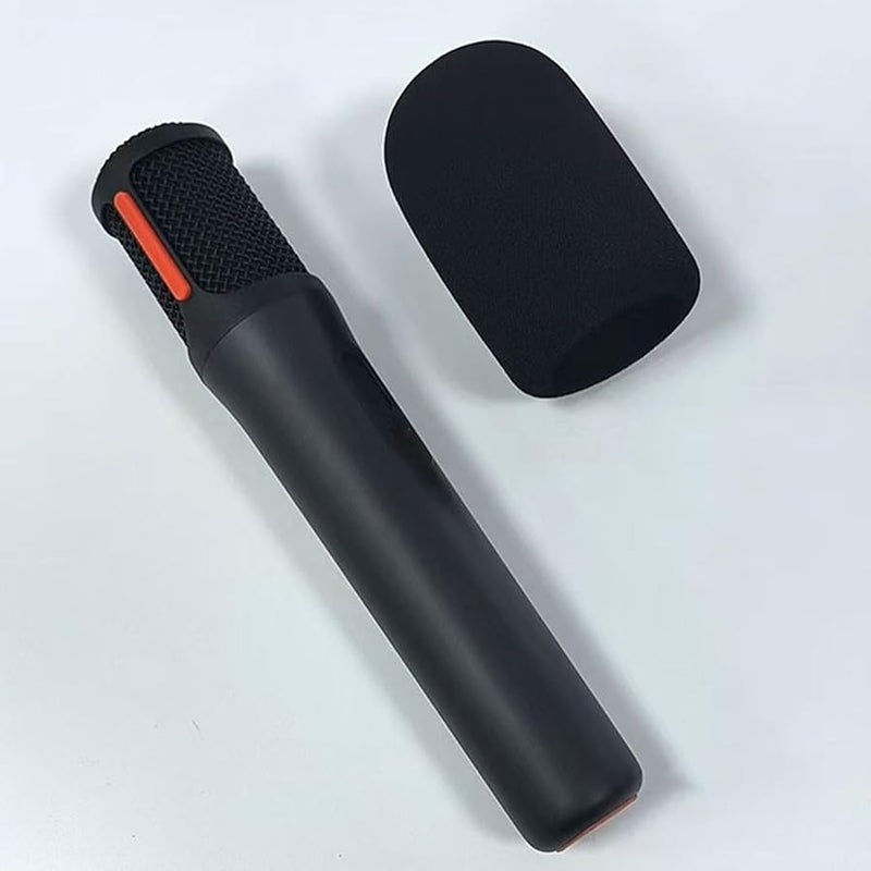 Black and Red Detachable Microphone Windscreen Sponge Cover for Encore2 Mic Vocal Protection Streaming - Image 4