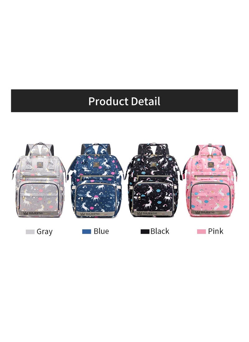 138 Baby Maternity Diaper Unicorn Waterproof Multifunctional large capacity backpack bag with USB Charging output - Black - pzsku/Z8EBFD3405F08AEC4FF88Z/45/_/1704711299/8f4be810-b1d9-48d3-87c9-de5ffad60e42