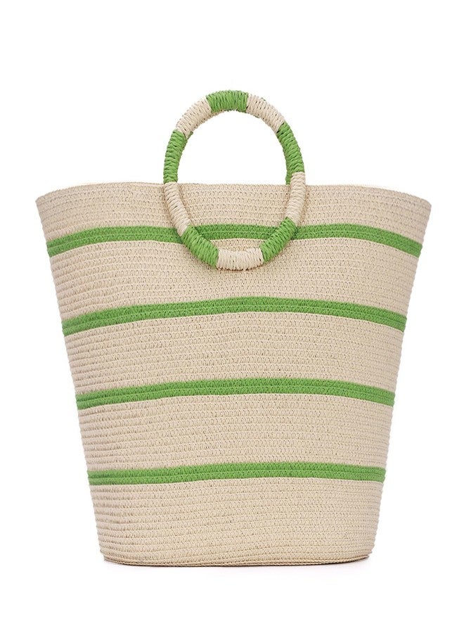 SUKUTU Large Straw Tote Bag for Women Rattan Woven Handbag Summer Beach Vacation Bag Crochet Tote - Image 1