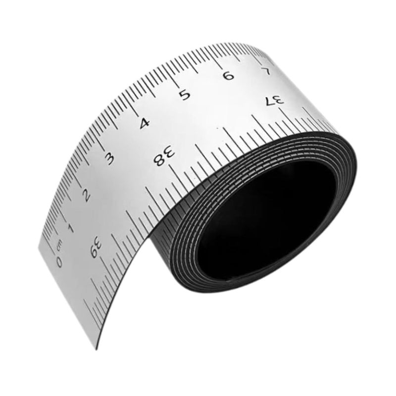 White Flexible Ruler Tape 1M Roll Up Measuring Tool For Frame Edge And Tear Fences - Image 3