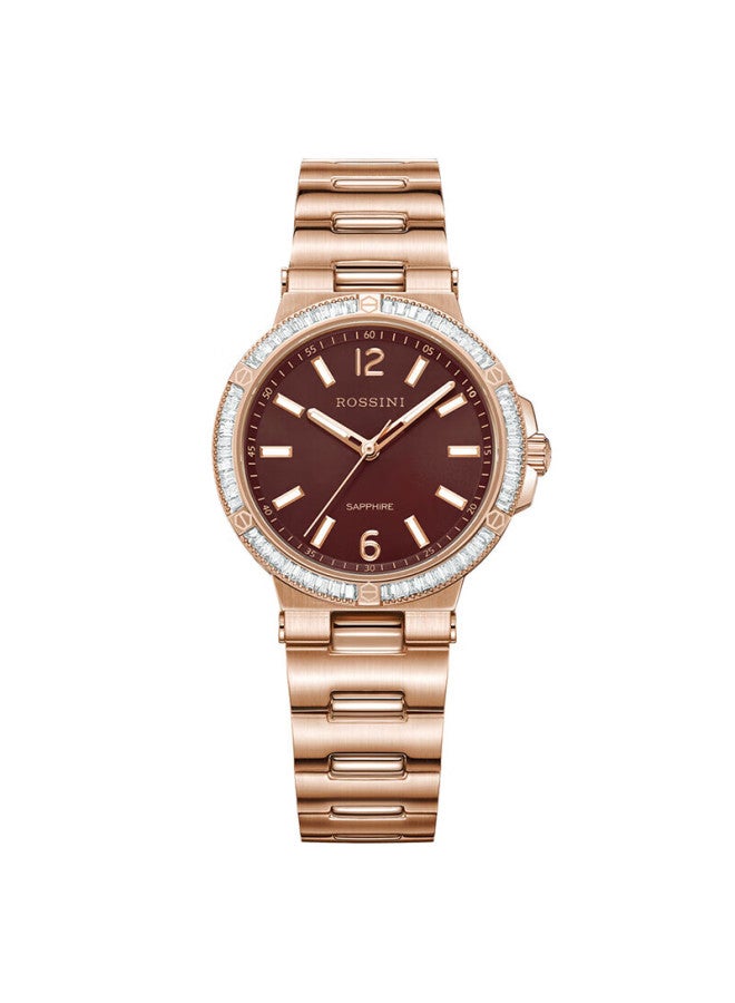 Rossini Women's Diamond-studded Steel Band Quartz Watch Elegant Chinese Brand Ladies' Watch Birthday Christmas Valentine's Day Gift For Women - Image 3