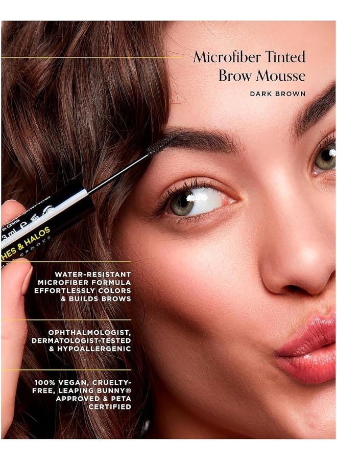 Arches & Halos Arches & Halos Microfiber Tinted Brow Mousse - Dark Brown - Image 2
