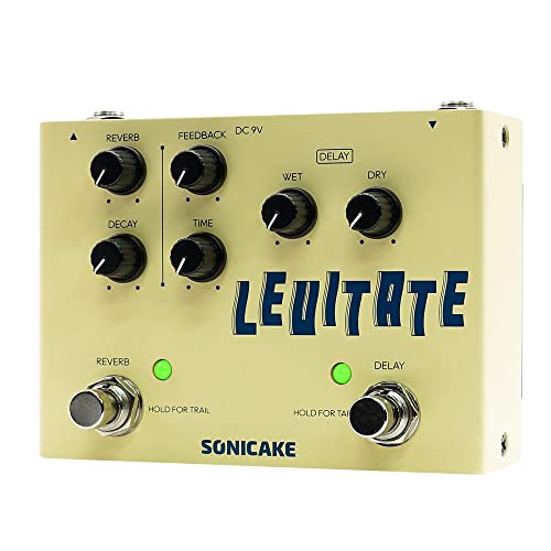 SONICAKE Delay Reverb 2 in 1 Guitar Effects Pedal Digital Levitate - Image 1