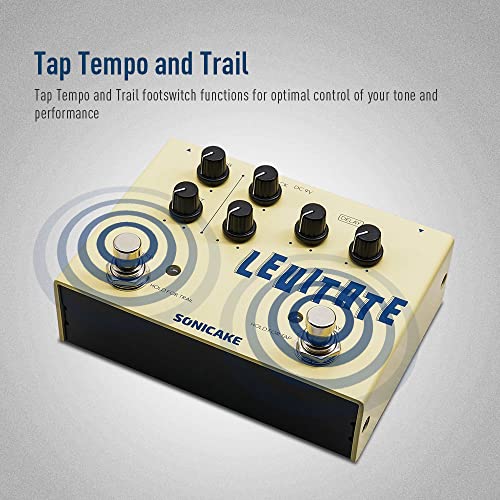 SONICAKE Delay Reverb 2 in 1 Guitar Effects Pedal Digital Levitate - Image 4