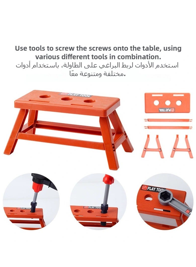 CALL PLAY Tool Set with Tool Box & Electronic Toy Drill, Pretend Play Kids Construction Kits for Kids Ages 3-5 Years Old, Toddler Boy Toys - Image 4