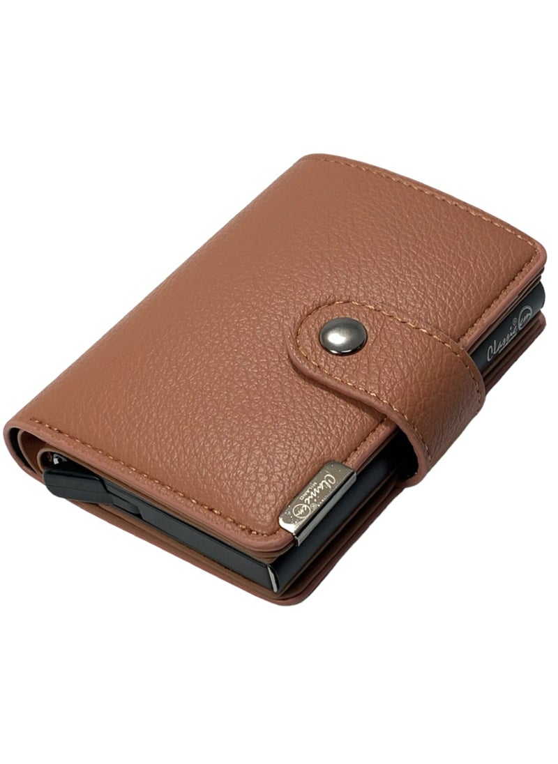 Classic Milano Classic Milano Faux Leather RFID Blocking Pop Up Wallet for Men and Women - Automatic Card Holder Wallet with Pop-up Design - Secure, Compact Credit Card Holder for Men - Stylish Wallet for Men & Women’s RFID Card Wallet  - Image 1