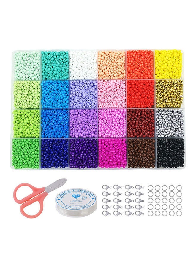 NIBEMINENT 24000-Piece 2mm 24 Colors Rainbow DIY Ball Beads Multicolour - Image 4