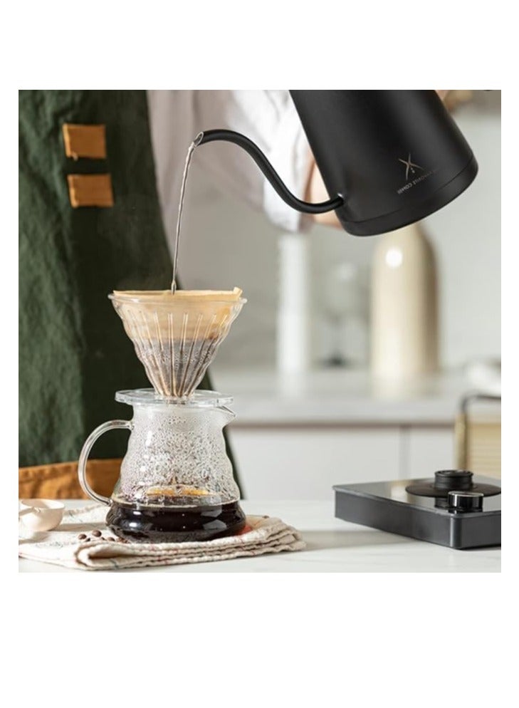 Coffee Filtering Paper 100 Pieces Disposable Natural Unbleached Brown Cone Shaped Coffee Filters for Pour Over and Drip Coffee Maker Compatible with V60 Dripper for 2-4 Cups (100) - Image 2