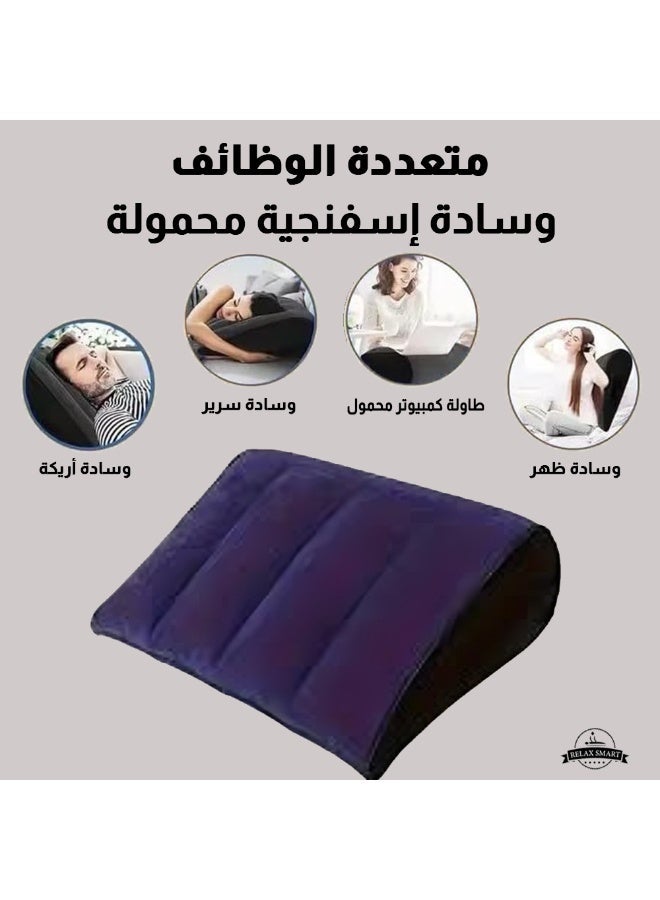 ريلاكس سمارت وسادة تحديد وضع الساق تعزز الحميمية مع وسادة حب قابلة للنفخ للزوجين وسادة قابلة للنفخ وسادة محمولة وسادة جسم للنوم رفع الساق للسرير الأريكة السفر التخييم - Image 4