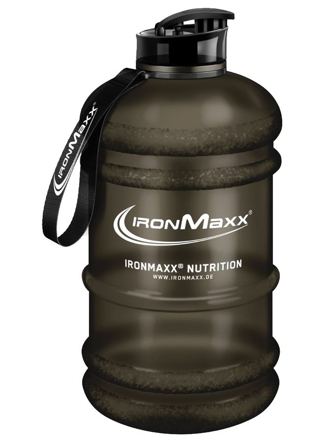 IronMaxx WATER GALLON | 2200ml | BLACK MATT | Leak-Proof BPA-Free Hydration Bottle - Image 1