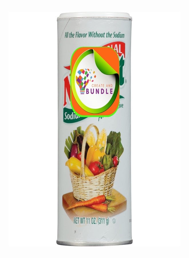Create and Bundle Original NoSalt 11 OZ - Premium Sodium-Free Salt Substitute, Perfect for Low Sodium Diets, Delivers Real Salt Taste, Ideal for Heart Health (Pack of 1) + Create Sticker - Image 1