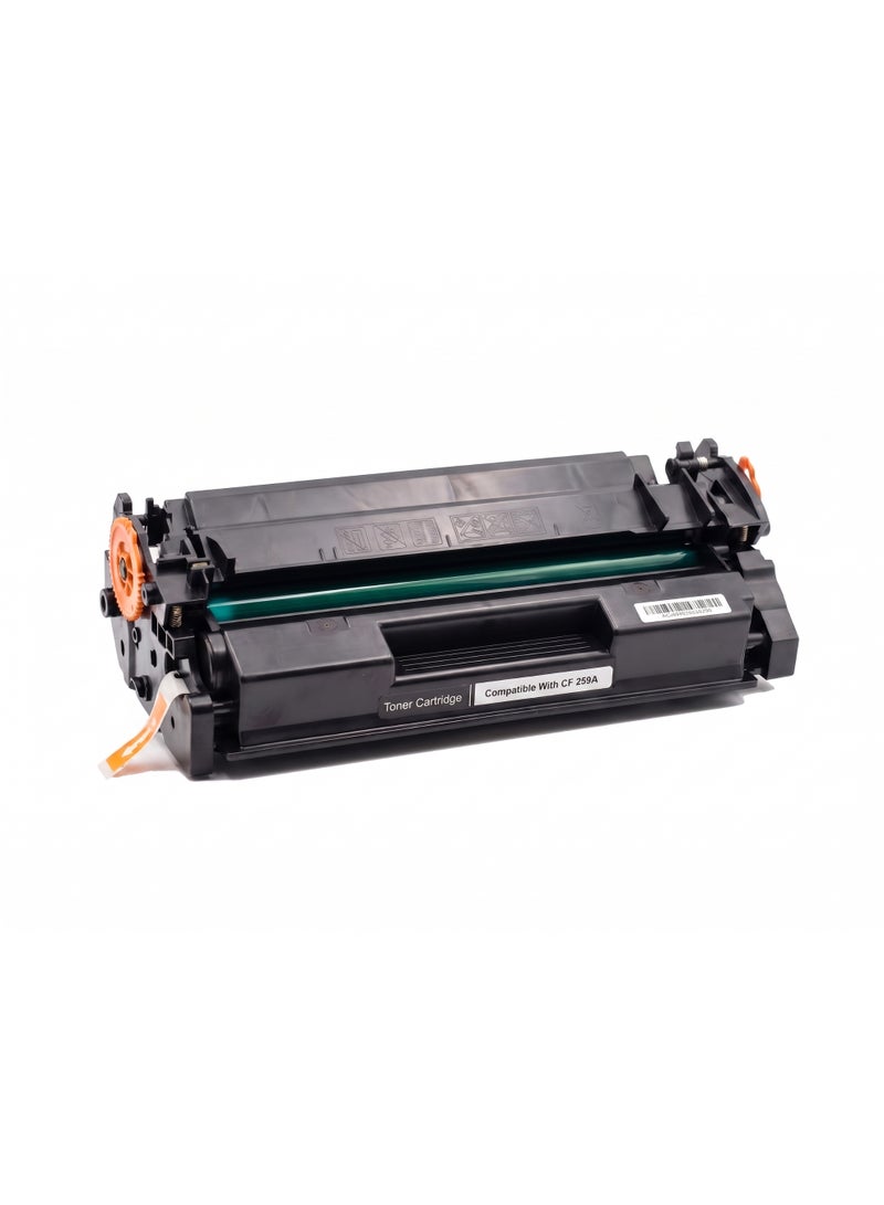 طباعة الذهب Gold Print Premium Toner   CF259A 59A Black HP Color For Use With: HP LaserJet Pro M404n, M404dn, M404dw, HP LaserJet Pro MFP M428dw, M428fdn, M428fd, Refined toner is infinitely close to original toner to achieve high color printing .HP LaserJet printers - Image 2