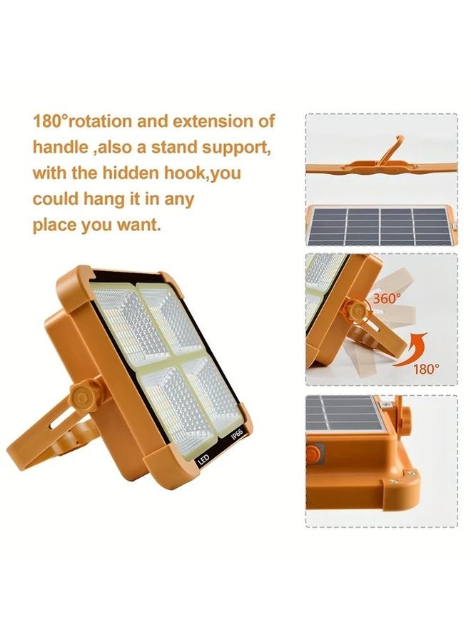 Solar USB Rechargeable Work Light Portable High Brightness Floodlight 5 Modes Lantern - Image 5