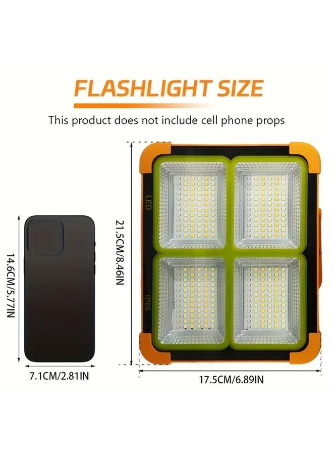 Solar USB Rechargeable Work Light Portable High Brightness Floodlight 5 Modes Lantern - Image 3