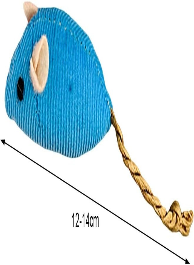 Essivox 5Pcs Interactive Blue Catnip Toy Mouse Balls for Cats, Lightweight Teaser Pet Teething Toys, Pet Supplies - Image 3