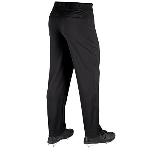 CHAMPRO Standard MVP Ob Open Bottom Loose-fit Baseball Pants, Black, X-Large - Image 2