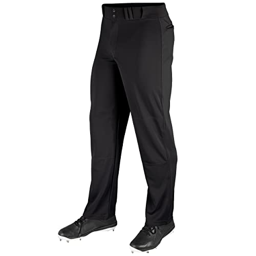 CHAMPRO Standard MVP Ob Open Bottom Loose-fit Baseball Pants, Black, X-Large - Image 1