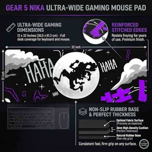 MASIPICKS - XXL Size Anime & Gaming Mouse Pad [Rubber Base] | Mouse Pad (31 x 12 Inches) 3mm Desk Mat (Anime Style) - Image 3