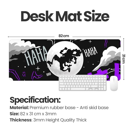 MASIPICKS - XXL Size Anime & Gaming Mouse Pad [Rubber Base] | Mouse Pad (31 x 12 Inches) 3mm Desk Mat (Anime Style) - Image 4