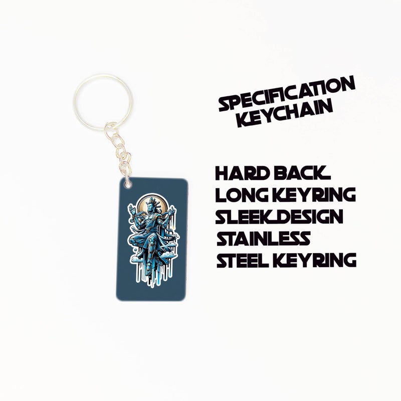 OUTFITQUE OUTFITQUE Premium (Pack of 2) Anime-298 Printed Long Keychain For Bike, Scooty, Car, MDF Keyholder - Image 2