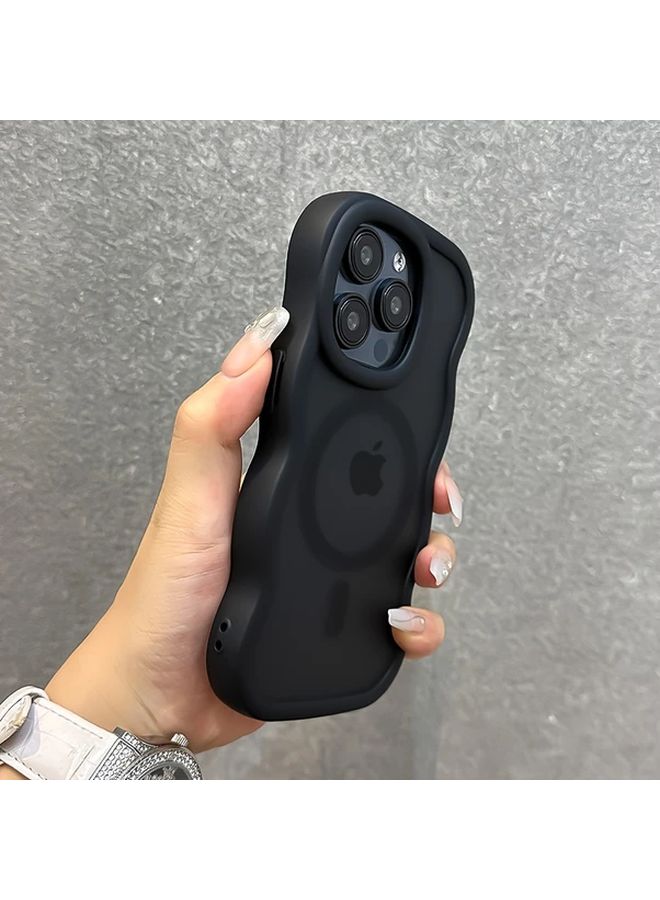Magnetic Wireless Charging Case For iPhone 15 Plus Grey Shockproof Matte Bumper - Image 4