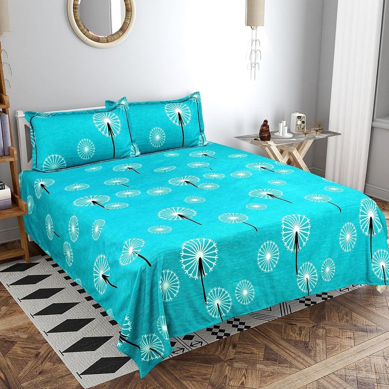 BSB مجموعة بي إس بي هوم كينغستون 220 TC ملاءات سرير كينغ الحجم الفائق مع 2 غطاء وسادة كينغ الحجم | ملاءات ناعمة، قابلة للتنفس، مقاومة للانكماش (3 قطع، 108X108 بوصة أو 274X274 سم، أسود بيج وصدأ، قطن) - Image 1