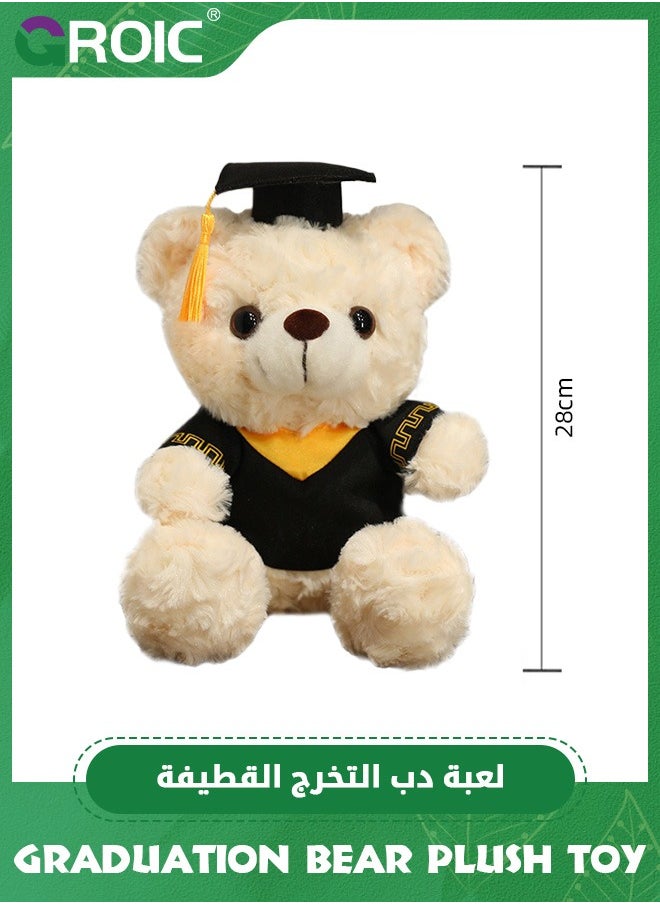 GROIC Graduation Teddy Bear Plush, 28 cm Teddy Bear Stuffed with Graduation Gown Cap Tassel Set, Graduation Stuffed Bear Toy Plush Graduation Bear Doll  for Boys and Girls Graduation Gift  - Image 5