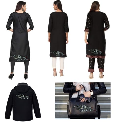 Ani Accessories Loving Bird Sit on Tree Heat Transfer Embroidered Appliques for Shoes Clothes Backpacks Embellishments Kurti Kurta Jacket - Image 4