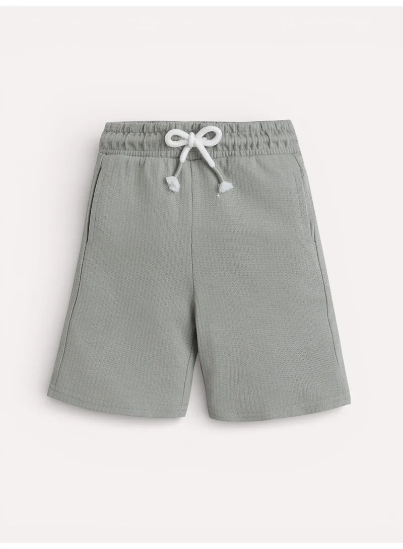 Victor And Jane  Infant Boys’ 2-Piece Set – Crocodile Print Colour-Block T-Shirt & Drawstring Shorts for Men | Best Price UAE