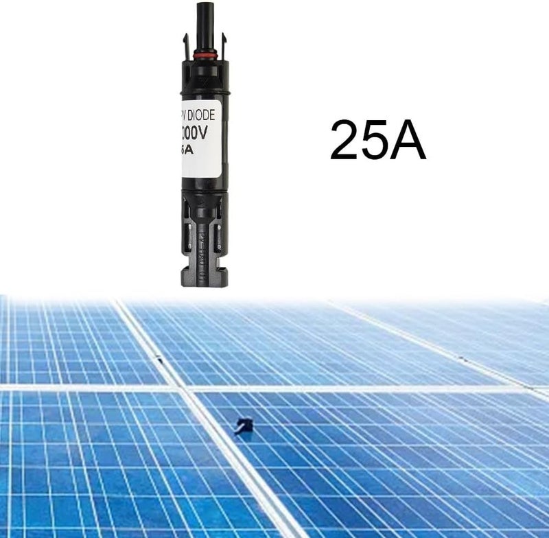 Multi-use well optimized build Solar Panel Fuse Holder 25A 1000VDC Inline PV Fuse Assembly with Diode IP67 Waterproof for Solar Power Array Protection Class II Care processed raw material - Image 4