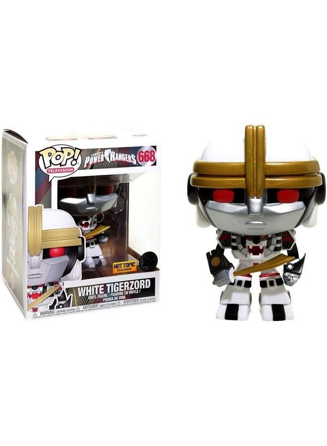 Funko Pop! Television 668 Power Rangers White Tigerzord (Hot Topic Exclusive) - Image 1