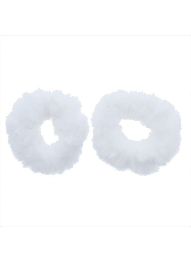 Small Fuzzy Fur Scrunchies Furry Pony Holder - Set of 2 - White - pzsku/Z8EC0F4B1407229F70207Z/45/_/1687596827/19a4576c-0094-4e2c-b3da-deb2c7aea804