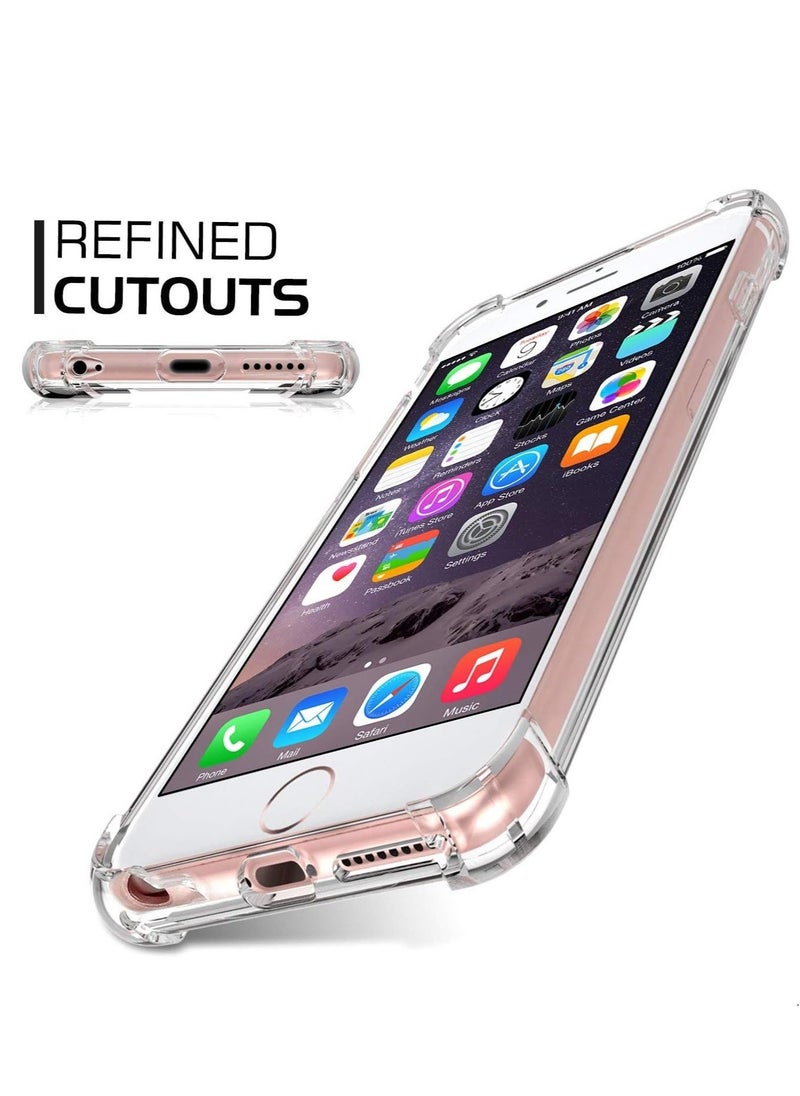 Raxoom iPhone 6 Case, iPhone 6s Case, Jenuos Clear Soft TPU Shockproof Bumper Phone Case Cover for Apple iPhone 6 / 6s (6G-TPU-CL)