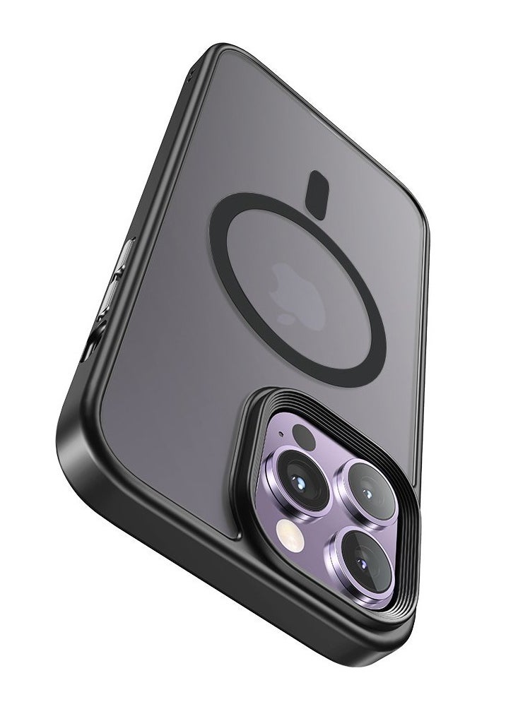 مكدودو كفر حماية مع ماج سيف ماكدودو PC- 3102  مقاوم للصدمات للايفون 14 برو شفاف اسود  - Image 5