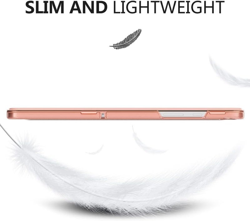 MOCA Case for Samsung Galaxy Tab A11 Plus / A11+ 11 Inch 2026, Galaxy Tab A9 Plus / A9+ Case 11 Inch 2024, Slim Stand Protective Smart Cover with Hard PC Translucent Back Shell-Rose Gold - Image 4