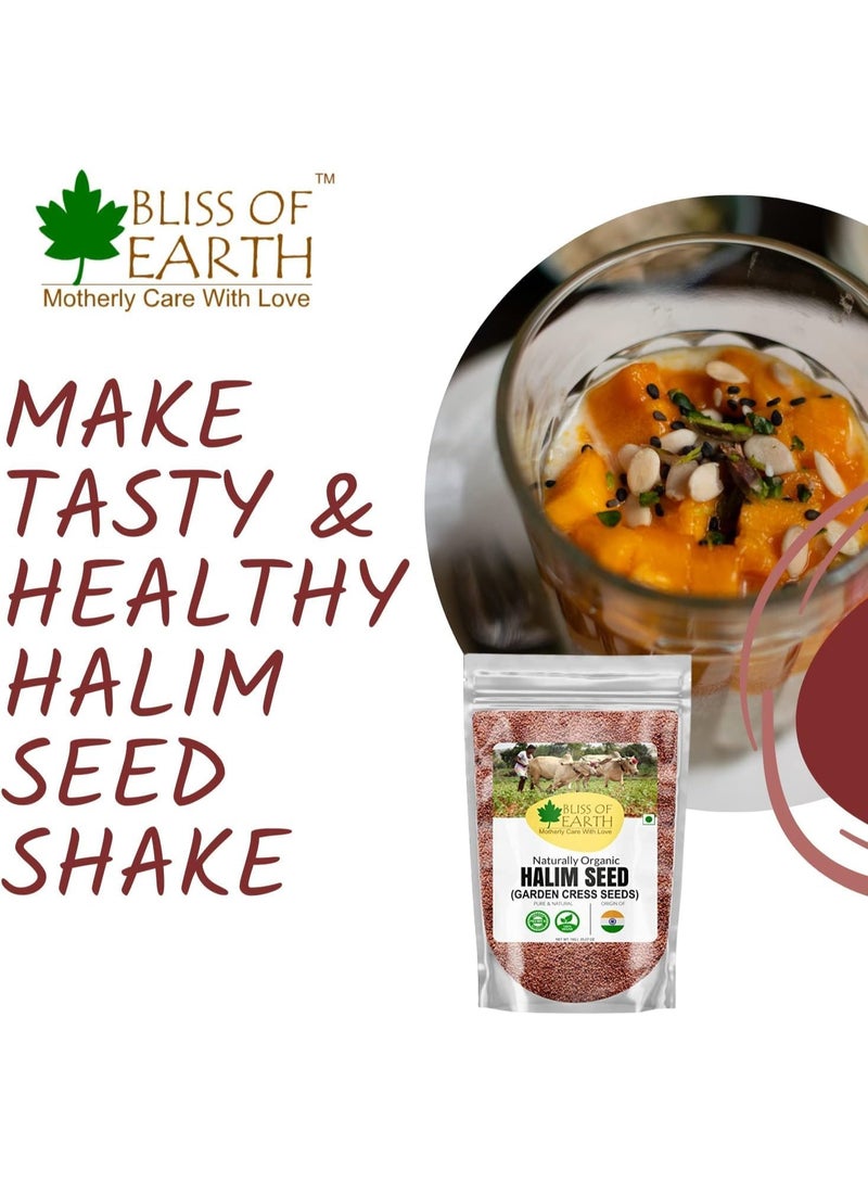 Bliss of Earth Halim Seeds 600g (Pack of 2)| Garden Cress Seeds (Aliv Seeds) | Iron Rich Natural Superfood | Supports Energy, Hair Growth, Weight Loss, & Digestion | Edible Seeds for Daily Nutrition - Image 4