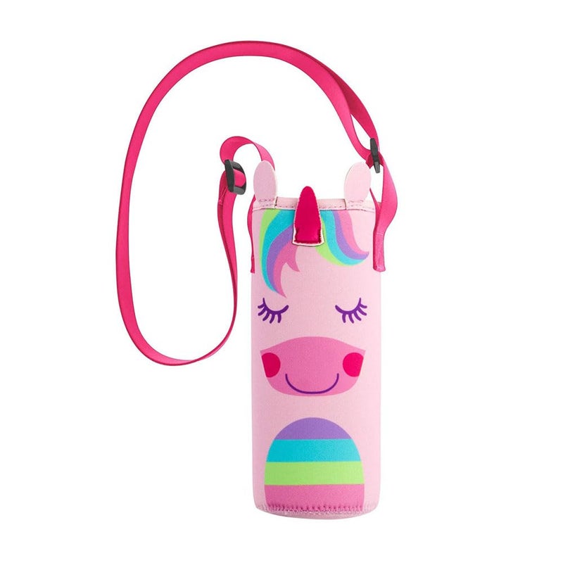 Stephen Joseph Water Bottle Carrier with Strap, 16.9 oz, Unicorn - Image 1