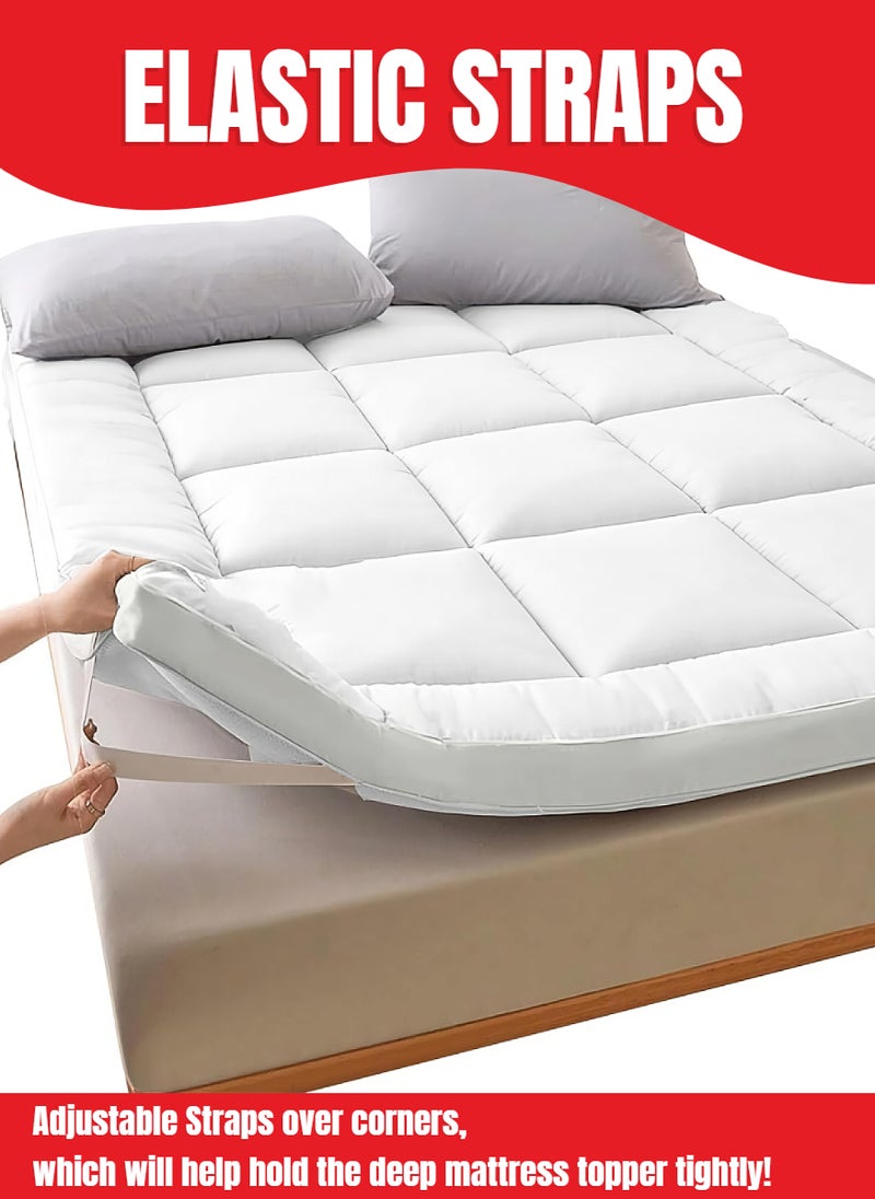 REDTOMMY واقي مرتبة بسماكة 10 سم مع حزام مرن في 4 زوايا 180x200 سم - Image 4