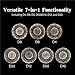 Iustidie Foldable Spinner Metal DND Dice Set Compact Elegant Design with D4 D6 D8 D10 D12 D20 D for TTRPG Gifts - Image 4