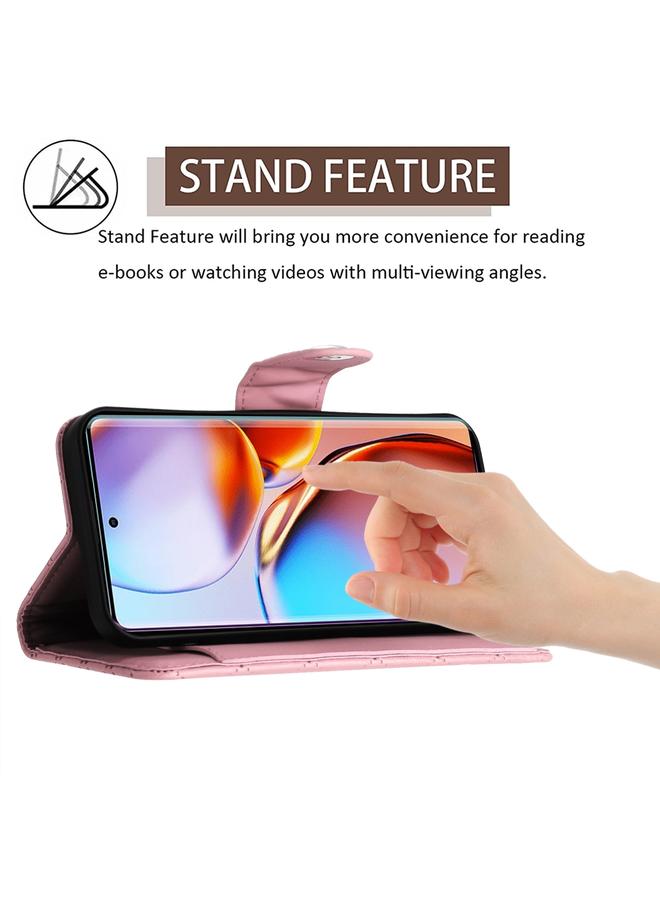 S-TOP Case For Motorola Edge+ 2023 Rhombic Texture Flip Leather Phone Case with Long Lanyard - Image 4