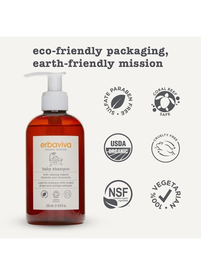 erbaviva Baby Shampoo, 8 Fl Oz - Image 3