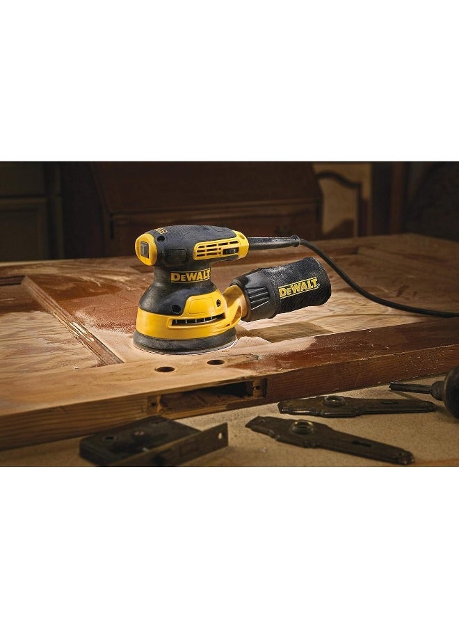 DEWALT - Dewalt DWE6423-B5 Random Orbit Mm Variable Speed 3.0 Amp Corded  12000 Opm  Yellow Black - - Image 1
