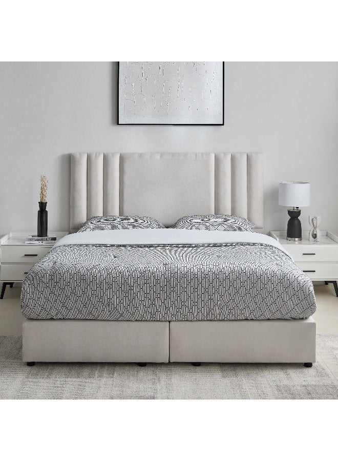 Home Box Curvy Galaxy King Upholstered Bed 205 x 125 x 180 cm  - Image 2