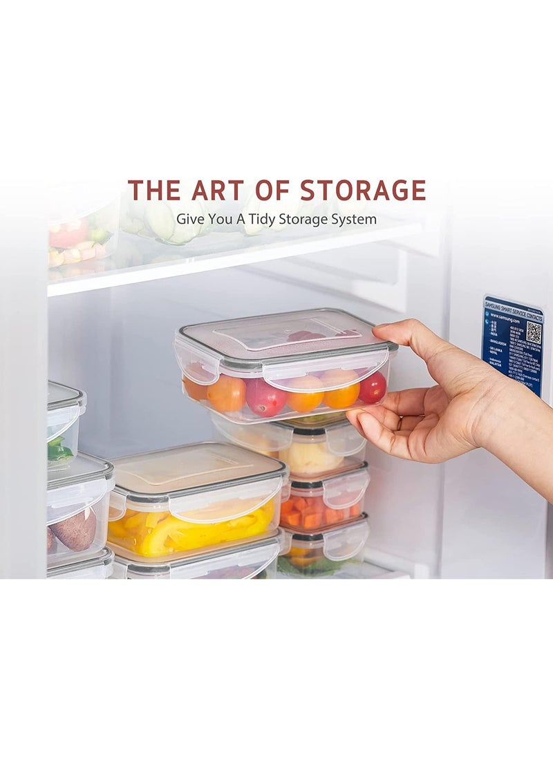 TYCOM Meal Prep Container Airtight Food Storage Container Set of 12 pcs Re-usable Plastic Food Containers Stackable Kitchen Organizer Boxes Tupperware BPA Free & Microwave Freezer Dishwasher Safe  - Image 4